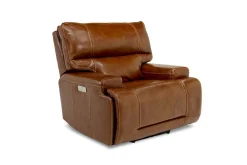 Oslo 3 Power Recliner In Brown Leather