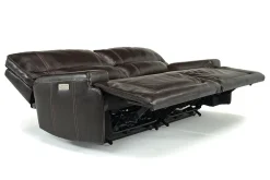 Oslo 3 Power Sofa In Brown Leather