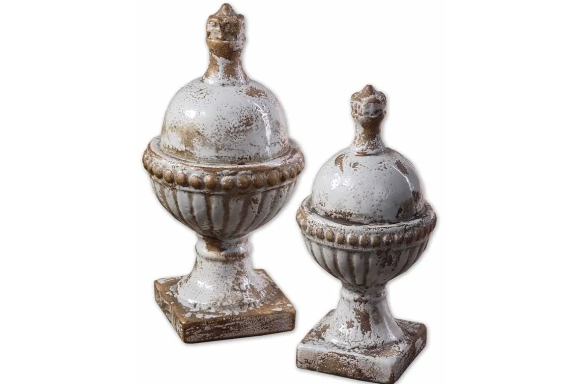 Oval Domes Preserved Boxwood, Set Of 2