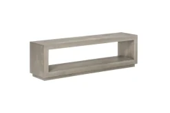 Oxford Dining Table & 4 Chairs & Bench In Basalt Gray