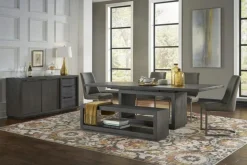 Oxford Dining Table In Basalt Gray