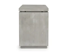 Oxford Office Desk W/ File Cabient In Mineral