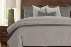 Padma Duvet Set In Harbor Gray, 5 Piece, Queen