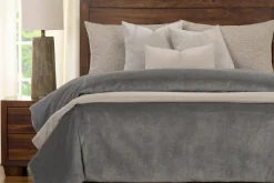 Padma Duvet Set In Harbor Gray, 5 Piece, Queen
