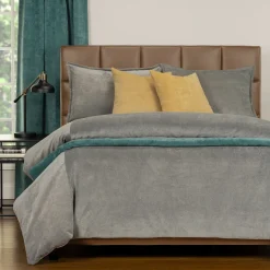 Padma Duvet Set In Harbor Gray, 5 Piece, Queen