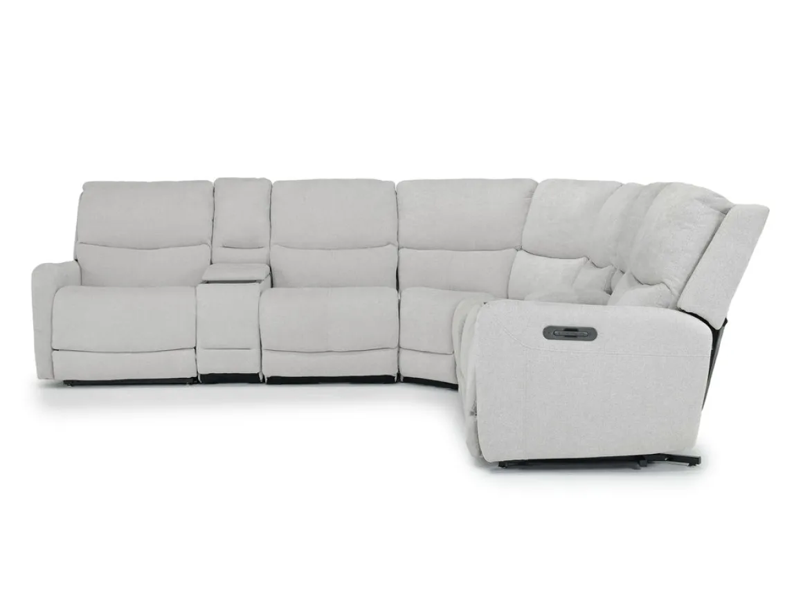 Palencia 7 Piece 3 Power Sectional In Trento Charcoal