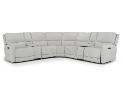 Palencia 7 Piece 3 Power Sectional In Trento Charcoal