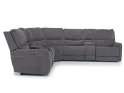 Palencia 7 Piece 3 Power Sectional In Trento Charcoal