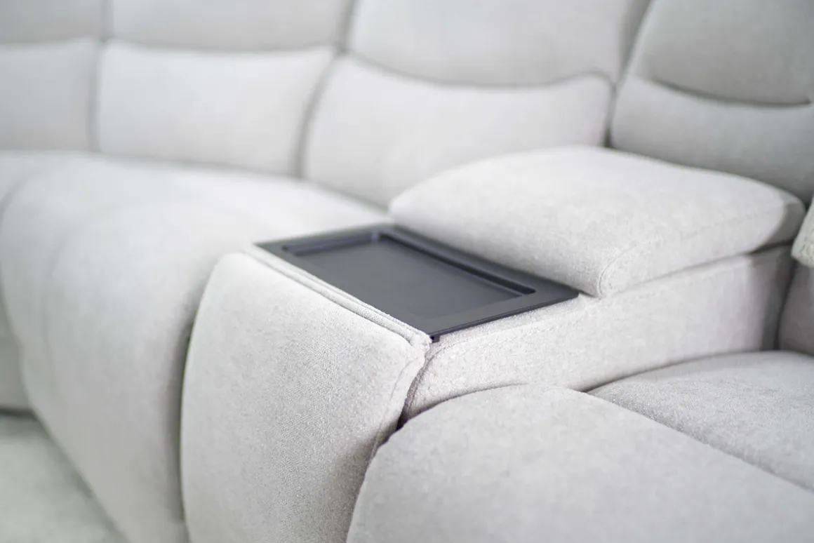 Palencia 7 Piece 3 Power Sectional In Trento Charcoal