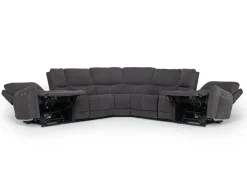 Palencia 7 Piece 3 Power Sectional In Trento Charcoal