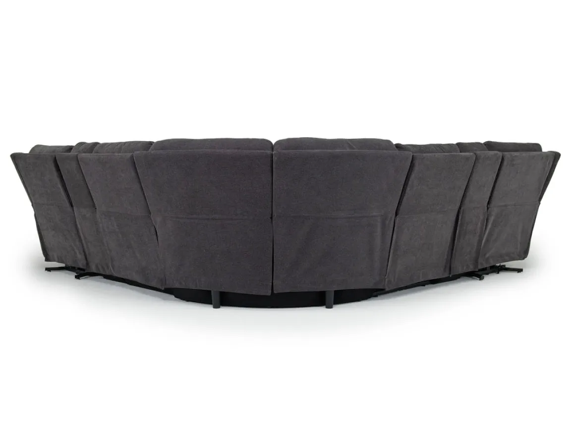 Palencia 7 Piece 3 Power Sectional In Trento Charcoal