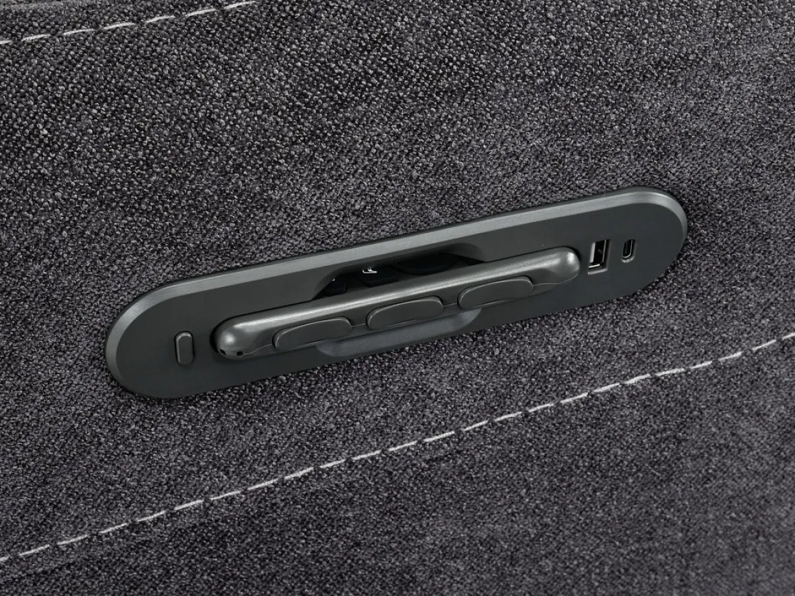 Palencia 7 Piece 3 Power Sectional In Trento Charcoal