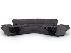 Palencia 7 Piece 3 Power Sectional In Trento Charcoal