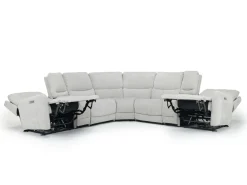 Palencia 7 Piece 3 Power Sectional In Trento Charcoal
