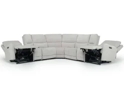 Palencia 7 Piece 3 Power Sectional In Trento Charcoal