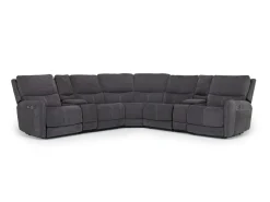 Palencia 7 Piece 3 Power Sectional In Trento Charcoal