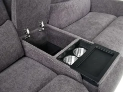 Palencia 6 Piece 3 Power Sectional In Trento Dove