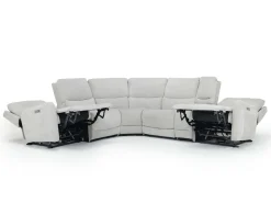 Palencia 6 Piece 3 Power Sectional In Trento Dove
