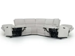 Palencia 6 Piece 3 Power Sectional In Trento Dove