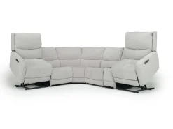 Palencia 6 Piece 3 Power Sectional In Trento Dove