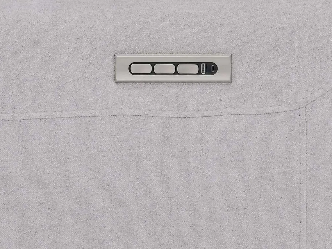 Palencia 6 Piece 3 Power Sectional W/ 3 Power Armless Recliner In Trento Dove