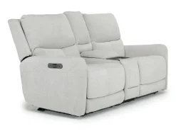 Palencia 3 Power Console Loveseat In Trento Charcoal