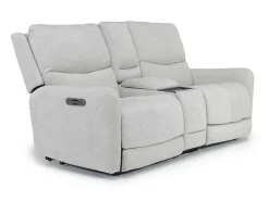 Palencia 3 Power Console Loveseat In Trento Charcoal