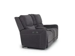 Palencia 3 Power Console Loveseat In Trento Charcoal