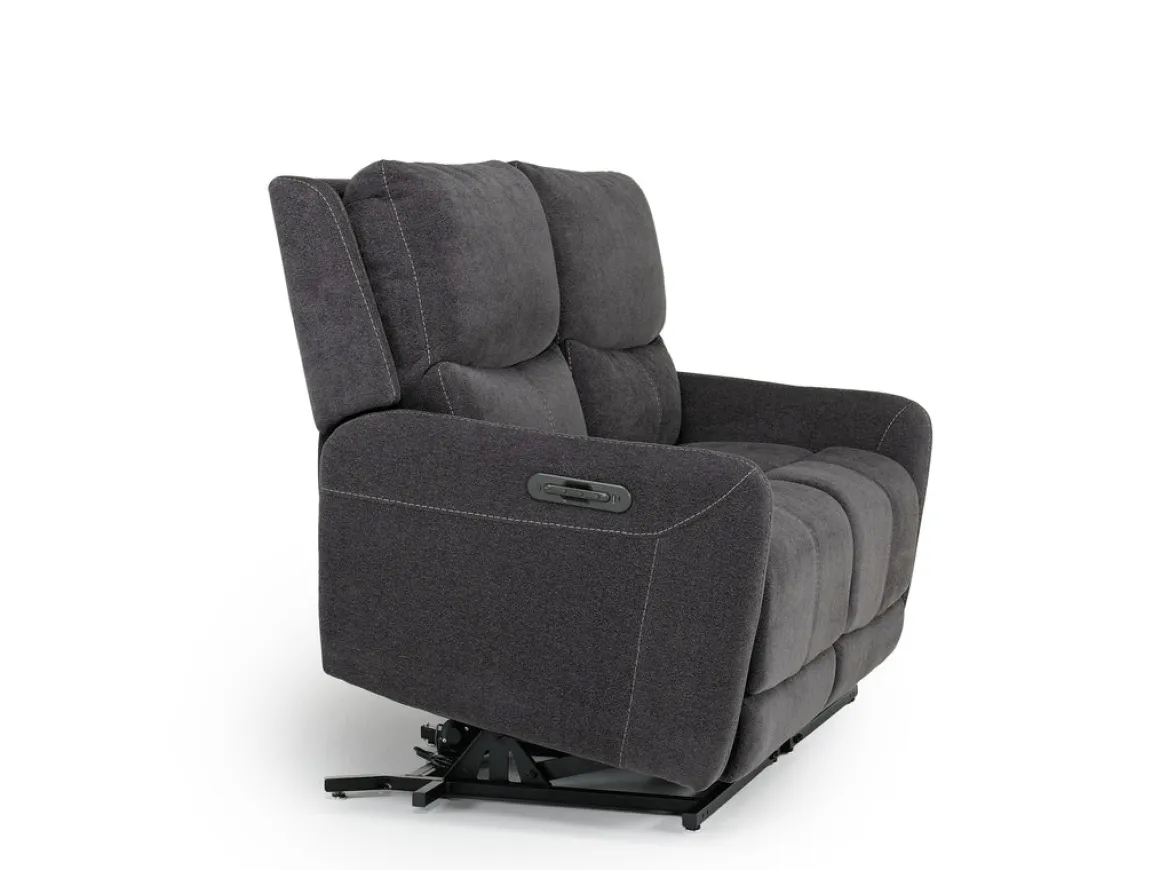 Palencia 3 Power Loveseat In Trento Charcoal