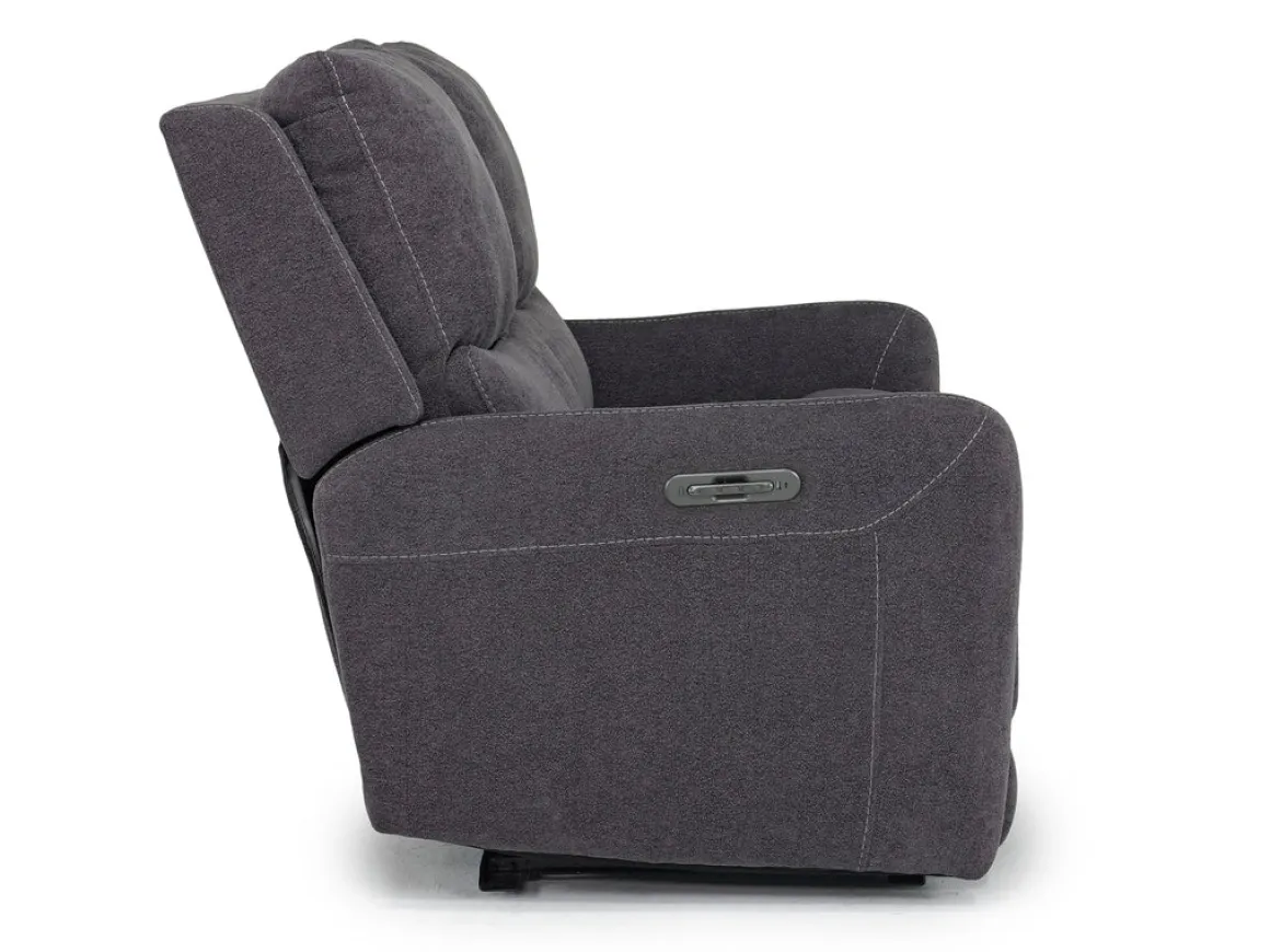 Palencia 3 Power Loveseat In Trento Charcoal