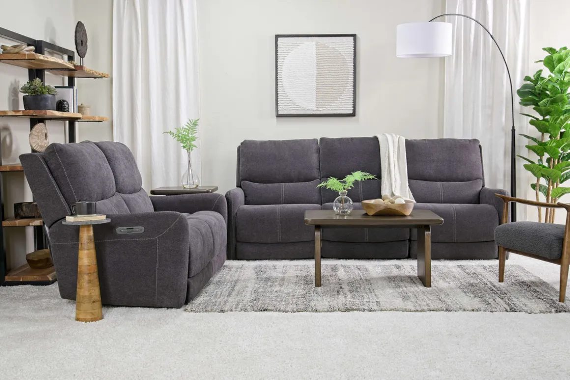 Palencia 3 Power Loveseat In Trento Charcoal