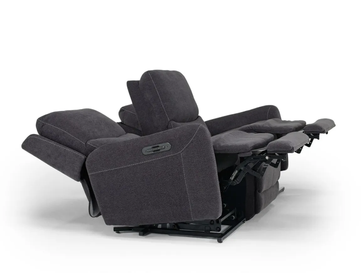 Palencia 3 Power Sofa In Trento Charcoal