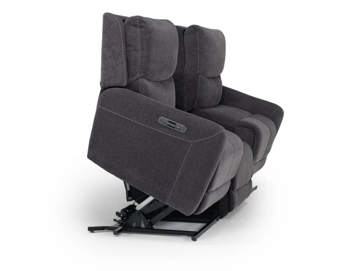 Palencia 3 Power Sofa In Trento Charcoal