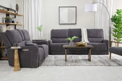 Palencia 3 Power Sofa In Trento Charcoal