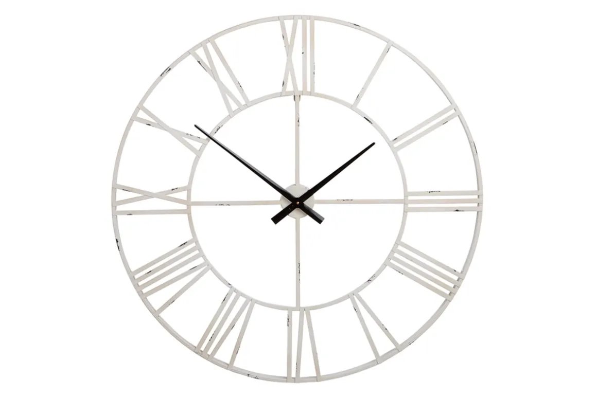 Paquita Wall Clock In Antique White