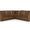 Paradise 5 Piece 2 Power Sectional W/ 2 Power Armless Recliner In Chestnut Leather