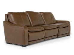 Paradise 2 Power Sofa & Loveseat In Chestnut Leather