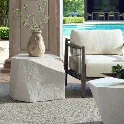 Parra Outdoor End Table In Gray