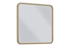 Penny Mirror In Buff Cream