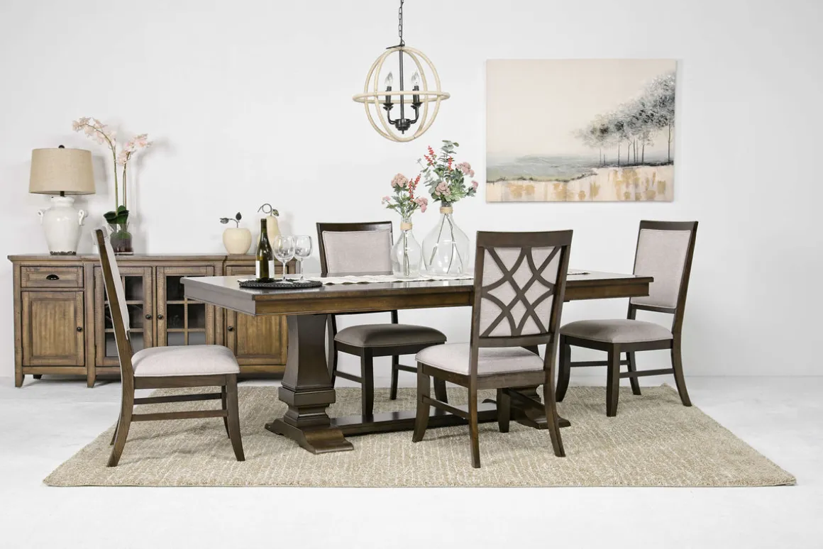 Phillipe Dining Table & 4 Chairs In Cherry