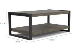 Pinnacle Coffee Table In Gray
