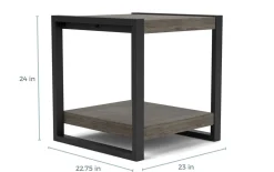 Pinnacle End Table In Gray