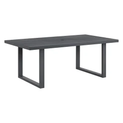Playa Outdoor Dining Table & 6 Chairs In Dark Gray