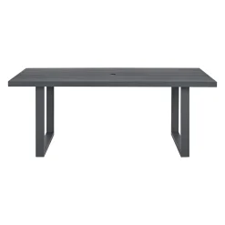 Playa Outdoor Dining Table & 6 Chairs In Dark Gray