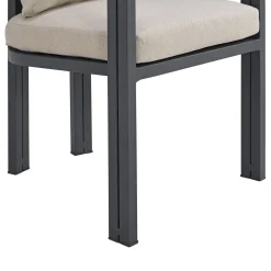 Playa Outdoor Side Chair In Dark Gray, Set Of 2