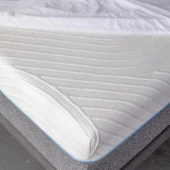 Poly Knit Mattress Pad Protector In White, Twin
