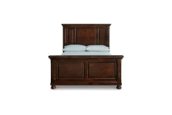 Porter Panel Bed In Rustic Brown, Queen