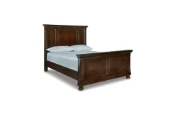 Porter Panel Bed In Rustic Brown, Queen