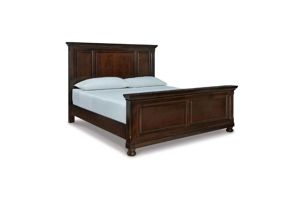 Porter Panel Bed In Rustic Brown, Queen