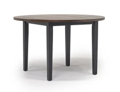 Potomac Round Dining Table & 4 Chairs In Brown / Black